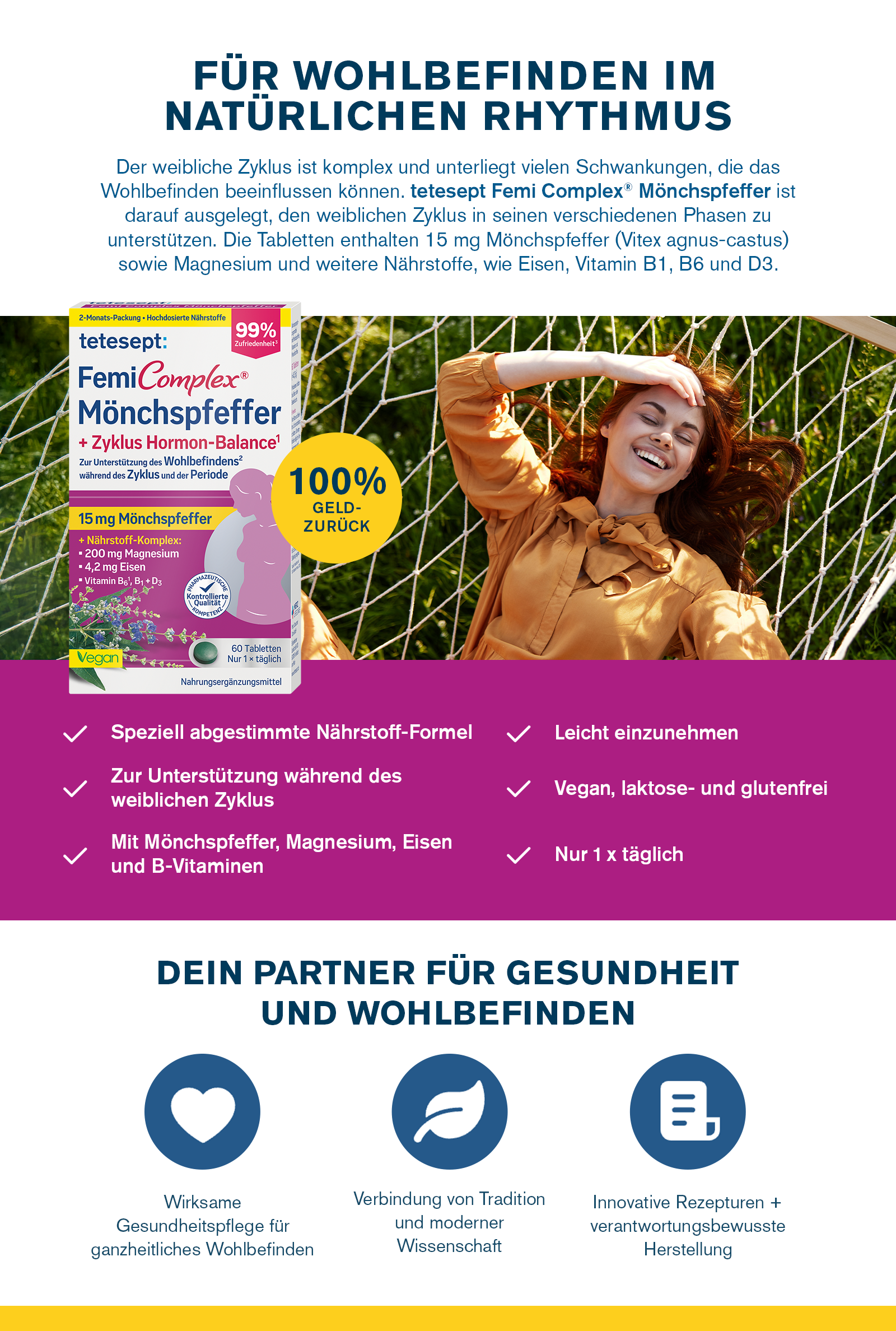 tetesept Femi Complex Mönchspfeffer [gratis testen, Geld zurück!]