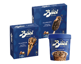 Scopri tutta la gamma Baci Gelato nei 3 formati: Cono, Stecco e Pot!